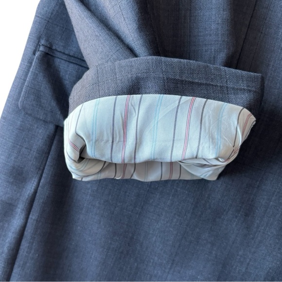 Lauren Ralph Lauren single breasted gray Windowpane check Notched blazer | 44S - Picture 14 of 16